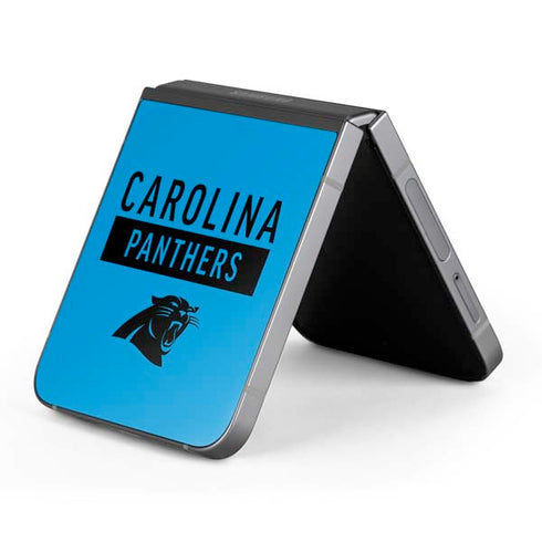 NFL Carolina Panthers Blue Performance Series Galaxy Z Flip6 Skin