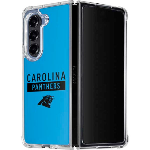 NFL Carolina Panthers Blue Performance Series Galaxy Z Fold5 5G Clear Case