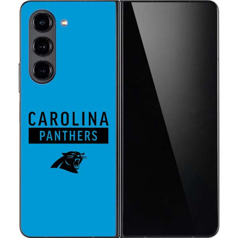 NFL Carolina Panthers Blue Performance Series Galaxy Z Fold5 5G Skin