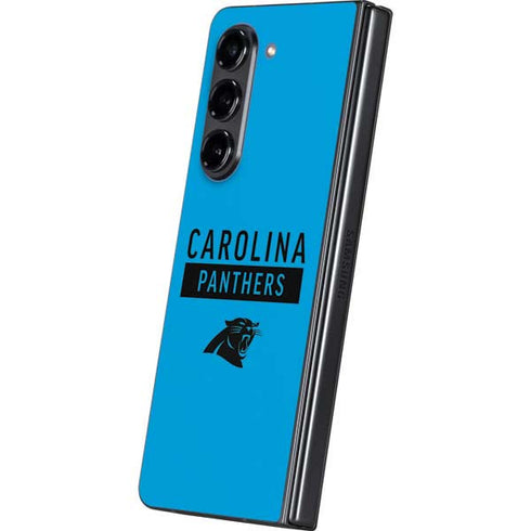 NFL Carolina Panthers Blue Performance Series Galaxy Z Fold5 5G Skin