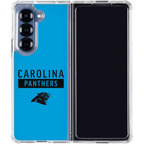 NFL Carolina Panthers Blue Performance Series Galaxy Z Fold6 Clear Case