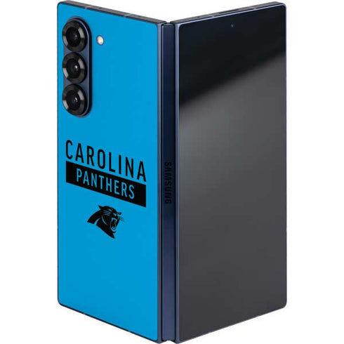NFL Carolina Panthers Blue Performance Series Galaxy Z Fold6 Skin