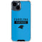 NFL Carolina Panthers Blue Performance Series iPhone 15 Clear Case