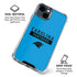 NFL Carolina Panthers Blue Performance Series iPhone 15 Clear Case