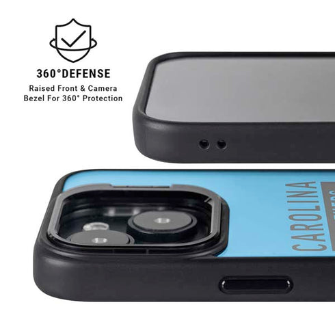 NFL Carolina Panthers Blue Performance Series iPhone 15 Kickstand Case