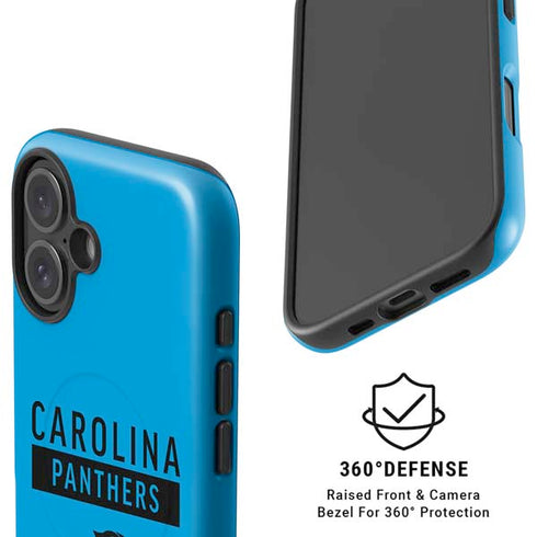 NFL Carolina Panthers Blue Performance Series iPhone 16 Magsafe Impact Case