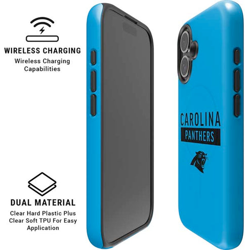 NFL Carolina Panthers Blue Performance Series iPhone 16 Magsafe Impact Case