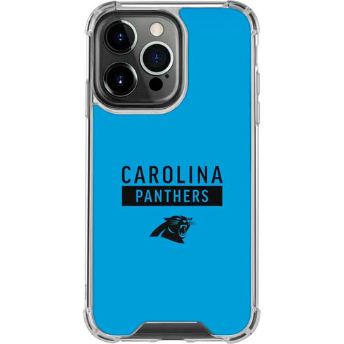 NFL Carolina Panthers Blue Performance Series iPhone 16 Pro Clear Case