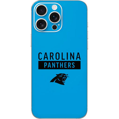 NFL Carolina Panthers Blue Performance Series iPhone 16 Pro Max Skin