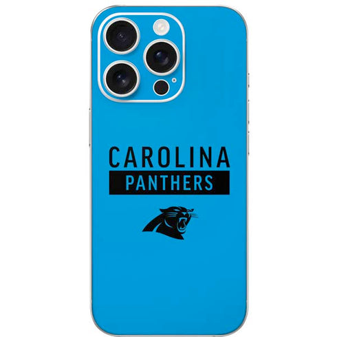 NFL Carolina Panthers Blue Performance Series iPhone 16 Pro Skin