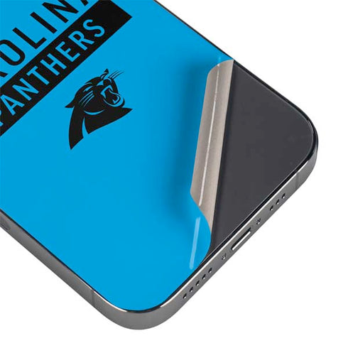 NFL Carolina Panthers Blue Performance Series iPhone 16 Pro Skin