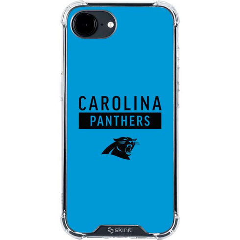 NFL Carolina Panthers Blue Performance Series iPhone 16e Clear Case