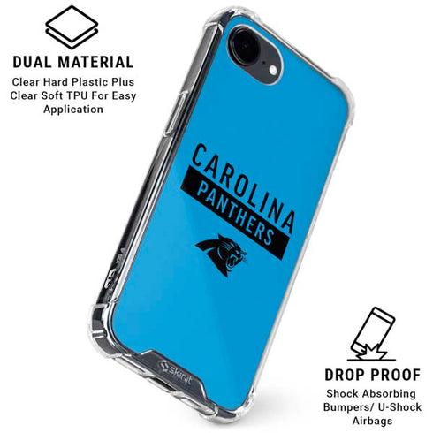 NFL Carolina Panthers Blue Performance Series iPhone 16e Clear Case