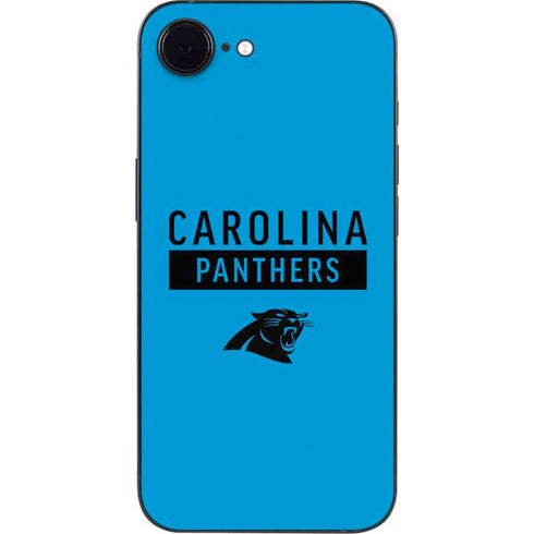 NFL Carolina Panthers Blue Performance Series iPhone 16e Skin