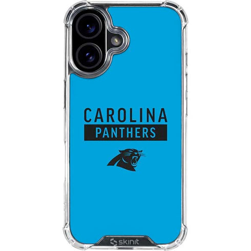 NFL Carolina Panthers Blue Performance Series iPhone 17 Clear Case