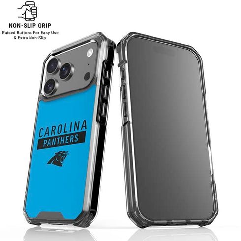 NFL Carolina Panthers Blue Performance Series iPhone 18 Pro Clear Case