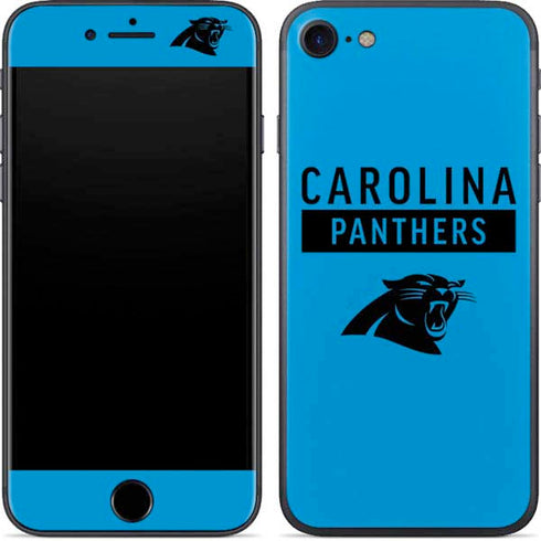 NFL Carolina Panthers Blue Performance Series iPhone 8 Skin