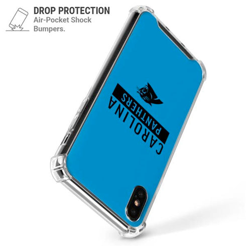 NFL Carolina Panthers Blue Performance Series iPhone X/XS Clear Case