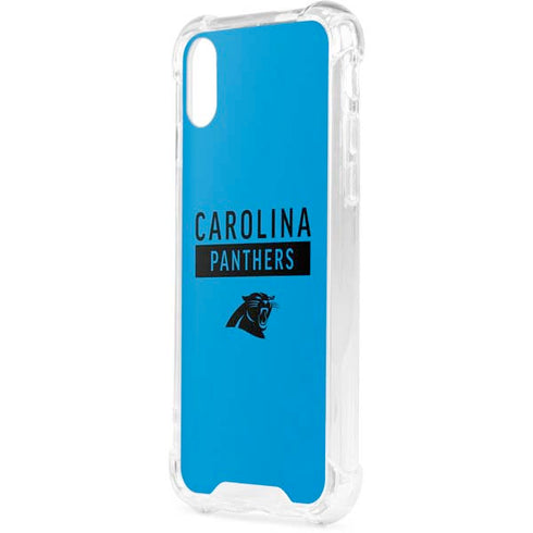 NFL Carolina Panthers Blue Performance Series iPhone XS Clear Case