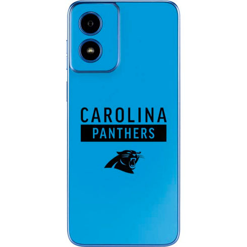 NFL Carolina Panthers Blue Performance Series Moto G Play 4G (2024) Skin