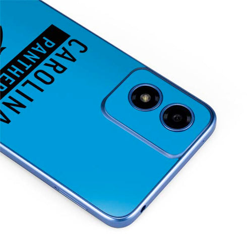 NFL Carolina Panthers Blue Performance Series Moto G Play 4G (2024) Skin
