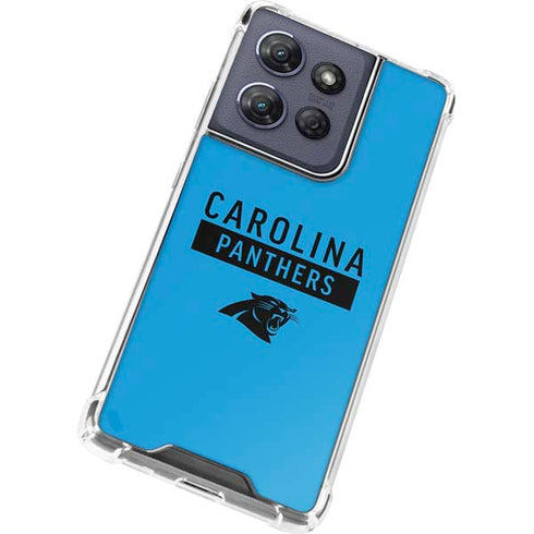 NFL Carolina Panthers Blue Performance Series Moto G Play 5G (2025) Clear Case