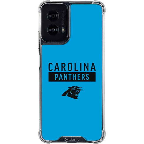 NFL Carolina Panthers Blue Performance Series Moto G Power 5G (2024) Clear Case