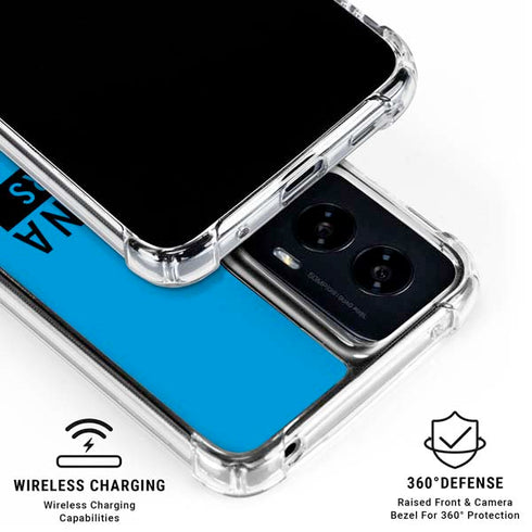 NFL Carolina Panthers Blue Performance Series Moto G Power 5G (2024) Clear Case