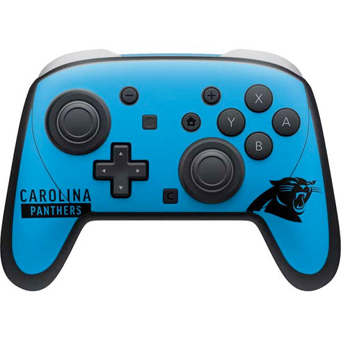 NFL Carolina Panthers Blue Performance Series Nintendo Switch 2 (2025) Pro Controller Skin