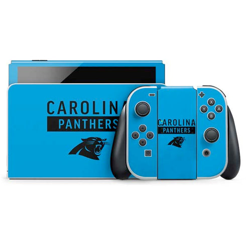 NFL Carolina Panthers Blue Performance Series Nintendo Skins