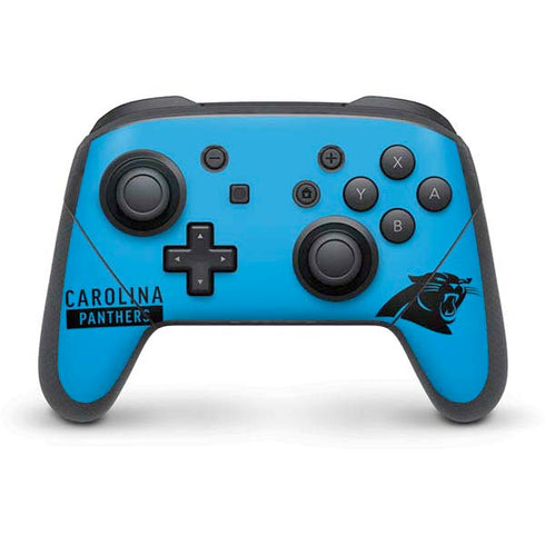 NFL Carolina Panthers Blue Performance Series Nintendo Skins