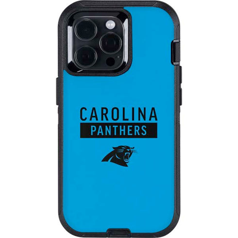 NFL Carolina Panthers Blue Performance Series Otterbox Defender iPhone Skin