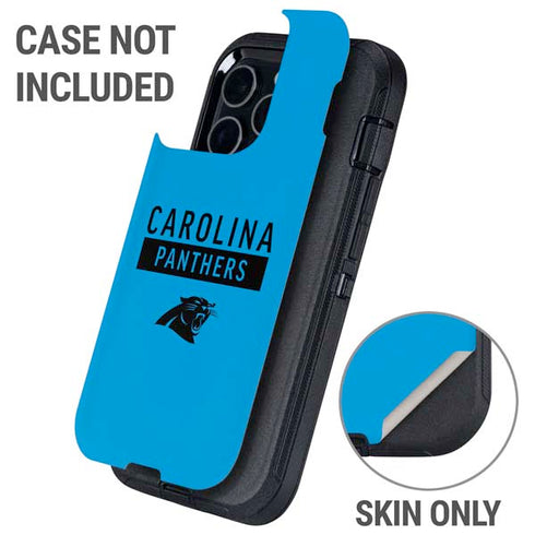 NFL Carolina Panthers Blue Performance Series Otterbox Defender iPhone Skin