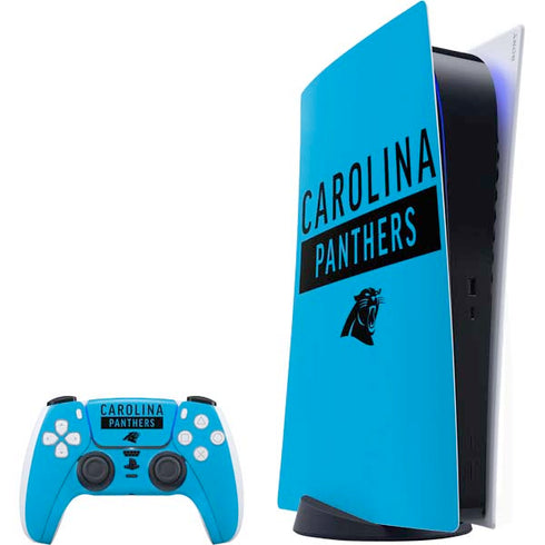 NFL Carolina Panthers Blue Performance Series PlayStation PS5 Skins