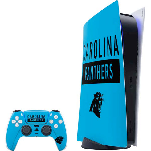 NFL Carolina Panthers Blue Performance Series PlayStation PS5 Skins