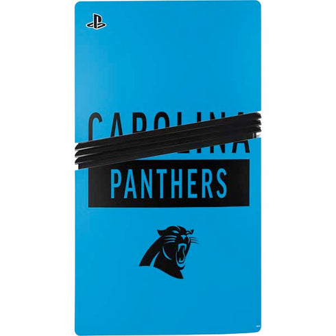 NFL Carolina Panthers Blue Performance Series PS5 Pro Console Skin