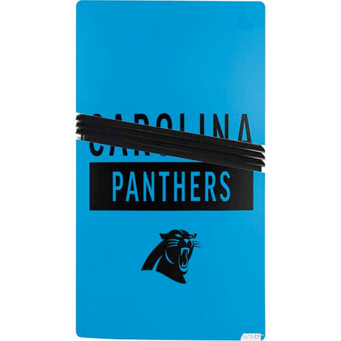 NFL Carolina Panthers Blue Performance Series PS5 Pro Console Skin