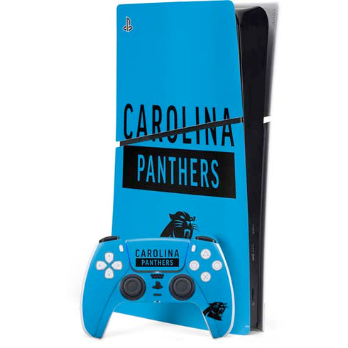 NFL Carolina Panthers Blue Performance Series PlayStation PS5 Skins