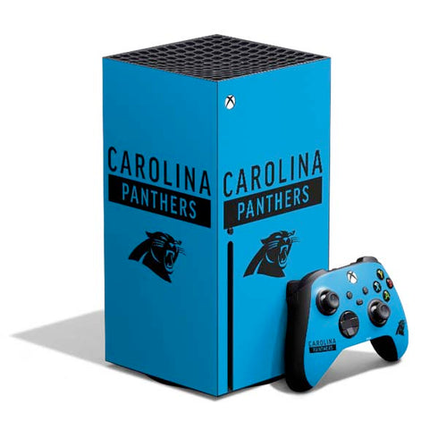 NFL Carolina Panthers Blue Performance Series Xbox Series X Skins