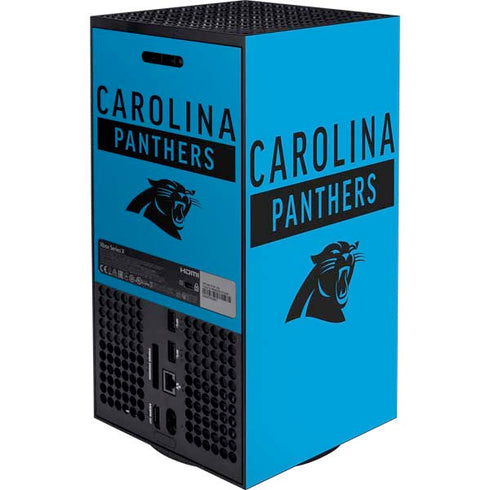NFL Carolina Panthers Blue Performance Series XBox Series X Digital Edition Bundle Skin