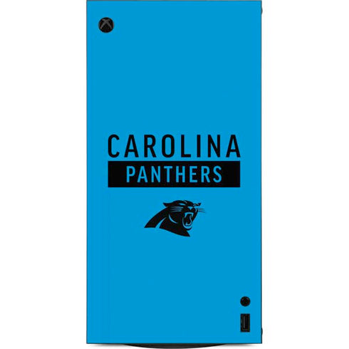 NFL Carolina Panthers Blue Performance Series XBox Series X Digital Edition Console Skin