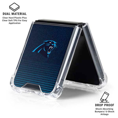 NFL Carolina Panthers Breakaway Galaxy Z Flip6 Clear Case