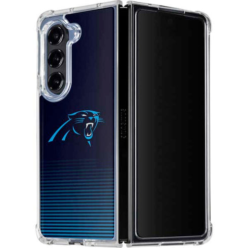 NFL Carolina Panthers Breakaway Galaxy Z Fold5 5G Clear Case