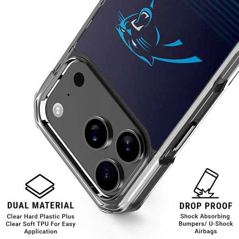 NFL Carolina Panthers Breakaway iPhone 18 Pro Clear Case