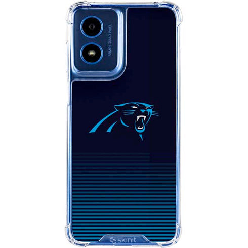NFL Carolina Panthers Breakaway Moto G Play 4G (2024) Clear Case