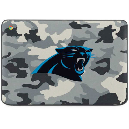 NFL Carolina Panthers Camo HP Chromebook Skin