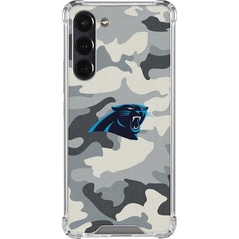 NFL Carolina Panthers Camo Galaxy S24 FE Clear Case