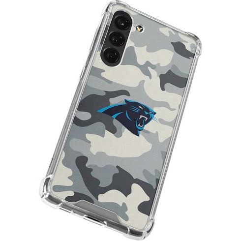 NFL Carolina Panthers Camo Galaxy S24 FE Clear Case