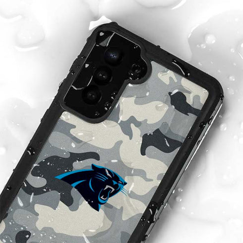 NFL Carolina Panthers Camo Galaxy S24 Plus Waterproof Case