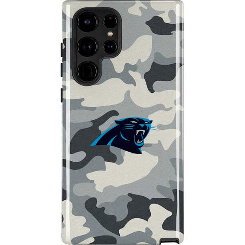 NFL Carolina Panthers Camo Galaxy S25 Ultra Impact Case